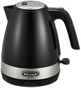 【中古】(新古品) DeLonghi(デロンギ) De'Longhi電気ケトル アクティブ シリーズ KBLA1200J-BK イタリアンデザイン 1.0L ワ...