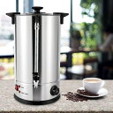 【中古】(新古品) プレミアム100カップ業務用コーヒー壺、ステンレス製大型コーヒーディスペンサー、素早い抽出用、8/10/12リットル、大人数に最適、あらゆる...