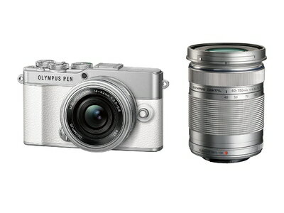 【中古】 OM SYSTEM/オリンパス PEN E-P7 EZダブルズームキット ホワイト