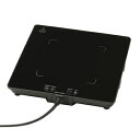 【中古】(新古品) オーム電機 保温プレート フードウォーマー 卓上 ヒーター ブラック おしゃれ 耐熱ガラス COK-HB600A-K 08-1417 OHM