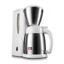 【中古】(新古品) メリタ(Melitta) コーヒーメーカー ノアプラス ブラック【5杯用/ステンレス製二重構造ポット/アイスコーヒー/蒸らし機能搭載】