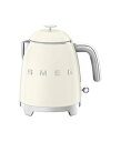【中古】(新古品) SMEG ミニ50年代レトロスタイル3カップ電気ケトル 二重壁滑り止めベースと水位インジケーター付き (クリーム)