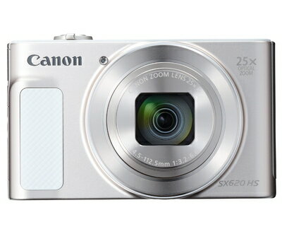 【中古】(新古品) Canon コンパクトデジタルカメラ PowerShot SX620 HS ホワイト 光学25倍ズーム/Wi-Fi対応 PSSX620HSWH