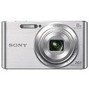 【中古】(新古品) ソニー コンパクトデジタルカメラ Cyber-shot DSC-W830 シルバー 光学ズーム8倍(25-200mm) コンパクトボディ D...