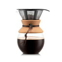 【中古】(新古品) BODUM ボダム コーヒーメーカー ドリッパー POUR OVER プアオーバー ドリップ コーヒーメーカー 1000ml コルク ステン...
