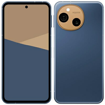【中古】（新古品）AQUOS sense10 6.1型 6GB/128GB デニムネイビー SIMフリースマートフォン SH-M33A-A