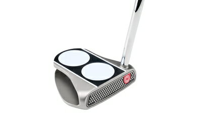 【新古品】 オデッセイ(ODYSSEY) 右用 パター MICROHINGE 2-BALL V-LINE ダブルベント (マレットタイプ Odyssey Steel 33インチ) スチール メンズ