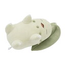 【中古】(新古品) ポケモンセンターオリジナル もっちりぬいぐるみ Pok?mon Sleep おやすみチコリータ 30×20×16.5(H×W×D:?)