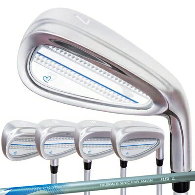 【新古品】 レディース 無刻印 アイアン セット ゴルフクラブ 新溝 ルール適合 Iron Set 5本セット【6〜9I、PW】【5本組】【カーボンシャフト】【...