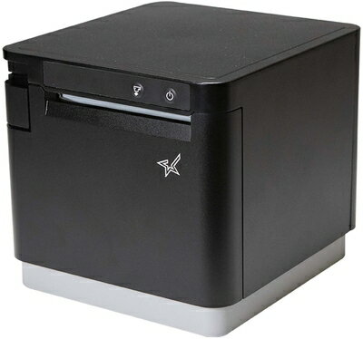 【中古】 Star Micronics mC-Print3 3インチ イーサネット (LAN) / USB サーマルPOSプリンター CloudPRNT、カッター、外部電源供給付き - ブラック