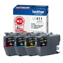 【中古】(新古品) ブラザー工業 【ブラザー純正】インクカートリッジ4色パック LC411-4PK 対応型番:DCP-J926N、MFC-J904N、MFC-J739DN、MFC-J939DN他 小(2)