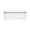 【中古】(新古品) THANKO 炊飯器 小型 一人用 おひとりさま用超高速弁当箱炊飯器 白色/さくら色/藍色 (白色)