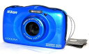 【中古】(新古品) Nikon デジタルカメラ COOLPIX W100 防水 W100BL クールピクス ブルー(2)