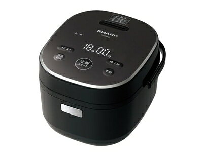 【中古】（新古品） シャープ KS-CF05D-B(ブラック系) ジャー炊飯器 3合炊き