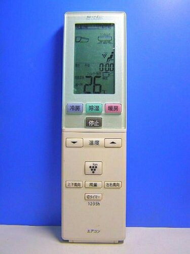 【中古】 シャープ エアコンリモコン A799JB 蓋無