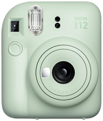 【中古】（新古品）富士フイルム(FUJIFILM) チェキ インスタントカメラ instax mini 12 ミントグリーン INS MINI 12 GREEN