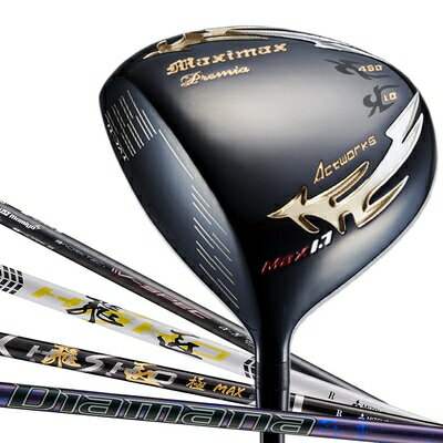 【中古】（新古品） WORKS GOLF(ワークスゴルフ) 左用 超高反発ドライバー レフティ マキシマックス ブラックプレミア MAX1.7 α-? 超短尺 41インチ 10度 R 左利き