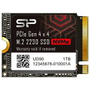 【中古】(新古品) シリコンパワー 1TB NVMe 4.0 Gen4 PCIe M.2 2230 SSD R/W 4,900/3,200 MB/s Steam Deck対応 UD90 2230 SP01KGBP44UD9007(2)