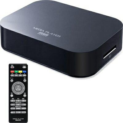 【中古】 サンワダイレクト メディアプレーヤー USB/SD HDMI/AV/VGA MP4 リモコン 400-MEDI022