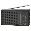 【中古】 オーム(OHM)オーム電機AudioComm ラジオ 小型 AM/FMハンディラジオ ブラック RAD-H234N-K 03-7054(2)