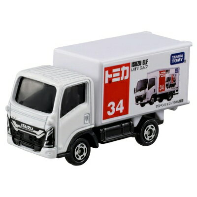 【中古】 タカラトミー トミカ No.34 いすゞ エルフ (箱) ミニカー おもちゃ 3歳以上