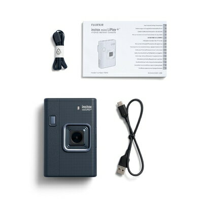 【中古】富士フイルム(FUJIFILM) チェキ インスタントカメラ/スマホプリンター instax mini LiPlay PLUS INS LIPLAY PLUS BLUE VN