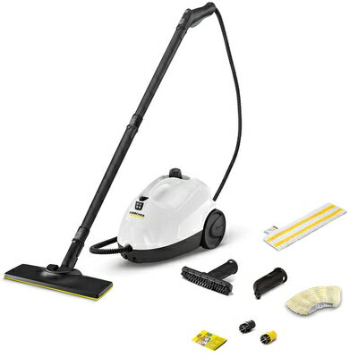  ケルヒャー(Karcher) スチームクリーナー SC2 EasyFix W スタンダードモデル 高温で安定した蒸気のボイラー式加熱 しつこい汚れを浮かす 水だけ除菌消臭 床掃除 油汚れ カーペット さらさらフローリング 水垢 キッチン 風呂場 玄関 トイレ 車 衣服 付属品