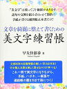 【中古】 文章を綺麗に整えて書くための美文字練習帳 (ペン字)
