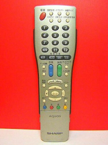 【中古】 シャープ テレビリモコン GA465WJSA