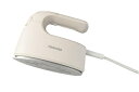 【中古】(新古品) TOSHIBA(東芝) アイロン スチームアイロン 衣類スチーマー かけたまま 小型 約 0.69kg 最大約 15g/ 分 温度調節 3 段階 TAS-V7-N