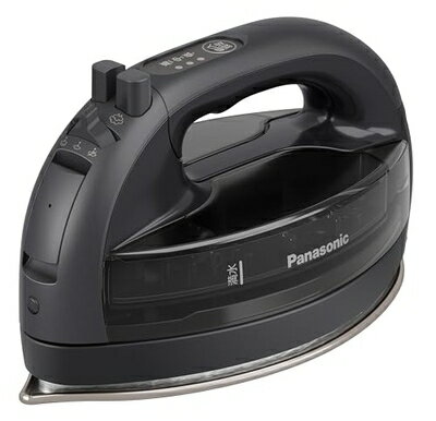 【中古】(新古品) 【2025最新型 コードレス】パナソニック コードレススチームアイロン NI-WL709-K カームブラック Wヘッド ステンレス×ニッケル...