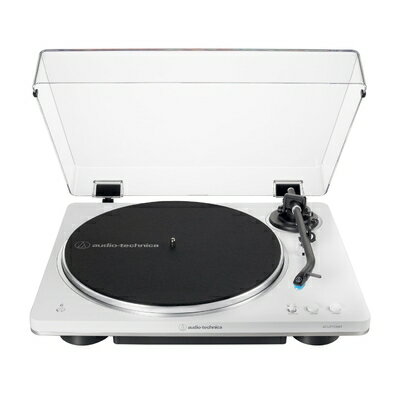 【中古】（新古品）オーディオテクニカ AT-LP70XBT WS ワイヤレス フルオートレコードプレーヤー Bluetooth対応 アルミニウム合金ダイキャスト VM 型カートリッジ フォノイコライザー内蔵 33/45回転対応 ベルトドライブ aptX Adaptive Audio ホワイトシルバー