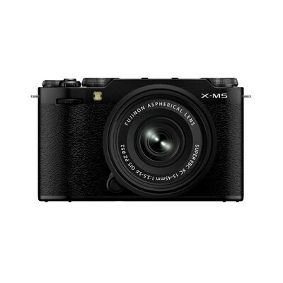 【中古】 富士フイルム(FUJIFILM) ミラーレス一眼カメラ X-M5 レンズキット(XF15-45) ブラック F X-M5LK-1545-B JP 日英二言語モデル