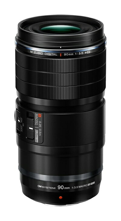 【中古】（新古品） OM SYSTEM/オリンパス M.ZUIKO DIGITAL ED 90mm F3.5 MACRO IS PRO ブラック