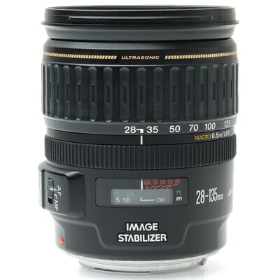 【中古】（新古品） Canon 標準ズームレンズ EF28-135mm F3.5-5.6 IS USM フルサイズ対応