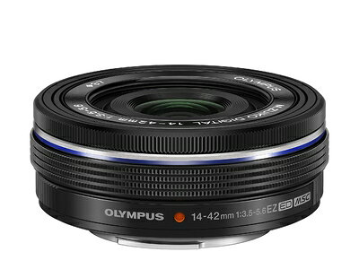 【中古】（新古品） OM SYSTEM/オリンパス OLYMPUS 電動式パンケーキズームレンズ M.ZUIKO DIGITAL ED 14-42mm F3.5-5.6 EZ BLK