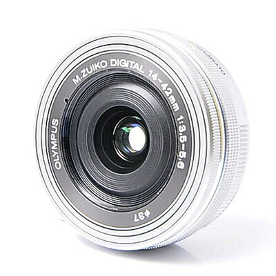 【中古】（新古品） OM SYSTEM/オリンパス OLYMPUS 電動式パンケーキズームレンズ M.ZUIKO DIGITAL ED 14-42mm F3.5-5.6 EZ SLV
