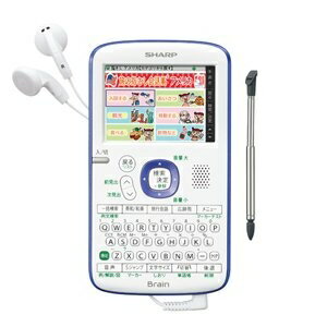 【中古】（新古品） SHARP コンパクトカラー電子辞書Brain 旅行モデル ヴァイオレッド系 PW-AC11-V