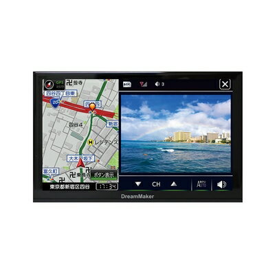 【中古】 DreamMaker フルセグ ポータブルナビ 7インチ ナビゲーション 2022年 ゼンリン地図 みちびき ..