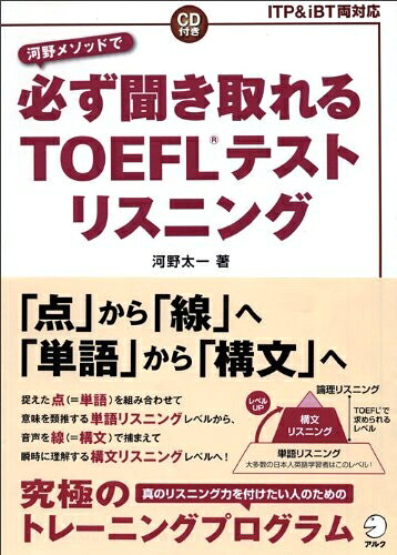 【最短発送日時につきまして】商品のお届け日を「指定なし」としていただきますと最短で発送されます。最短でのお届けをご希望の場合には、お届け日を「指定なし」としてご注文いただきますようお願いいたします。【商品名】必ず聞き取れるTOEFLテストリスニング（中古品）中古本の特性上【ヤケ、破れ、折れ、メモ書き、匂い】等がある場合がございます。また、商品名に【付属、特典、○○付き、ダウンロードコード】等の記載があっても中古品の場合は基本的にこれらは付属致しません。当店の中古品につきましては商品チェックの上、問題がないものを取り扱っております。ご安心いただきました上でご購入ください。【ご注文〜発送完了までの流れ】ご注文は24時間365日受け付けております。当店から商品発送後に発送通知メールが送信されます。発送までの期間といたしましては、ご決済完了後より2〜5営業日程度となります。お届け日を「指定なし」としていただきますと最短で発送されます。【ご注意事項】■返品について当店はお客様都合によるご注文・ご決済後のキャンセル・返品はお受けしておりません。ご承知おきのうえご注文をお願いいたします。■商品画像につきまして掲載されております画像はイメージとなります。実際の商品とは色味・付属品等が異なる場合がございますため、予めご承知おきください。■当店へのご連絡につきましてご連絡の際には購入履歴の「ショップへお問い合わせ」よりご連絡をいただきますようお願いいたします。