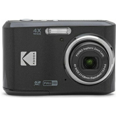 【中古】(新古品) デジタルカメラ PIXPRO FriendlyZoom FZ45 Kodak コダック 4倍光学ズーム 1600万画素 フルHD(1080p)動画撮影 アルカリ乾電池対応モデル ブラック