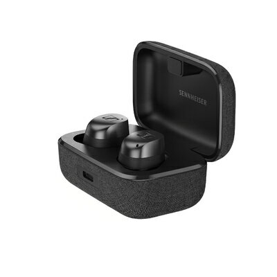 【中古】（新古品） ゼンハイザー sennheiser momentum true wireless 4パーソナライズ機能搭載 ワイヤレスイヤホン ブラック 高性能ドライバー30時間再生ノイズキャンセリング機能外音取り込み機能機能 Bluetooth5.4高級イヤホン完全ワイヤレスイヤホン快適な装着