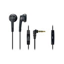 【中古】(新古品) オーディオテクニカ ATH-C505i BK イヤホン 有線 マイク付 インナーイヤー型 iPod/iPhone/iPad専用 ブラック