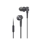 【中古】(新古品) ソニー イヤホン 重低音モデル MDR-XB55AP : カナル型 リモコン・マイク付き ブラック MDR-XB55AP B