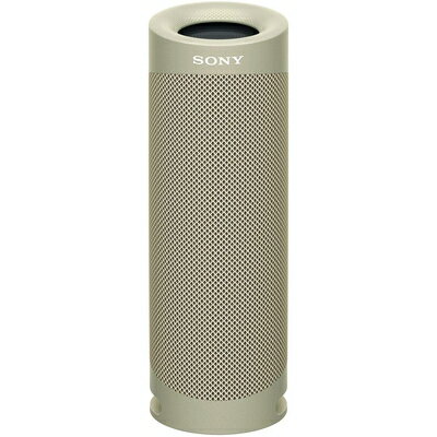 【中古】（新古品）ソニー(SONY) ワイヤレスポータブルスピーカー SRS-XB23 : 防水/防塵/防錆/Bluetooth/PCスピーカーにも /2台つなげてステレオペア可能/ 重低音モデル/マイク付き/ 最大12時間連続再生 2020年モデル / ベージュ SRS-XB23 C