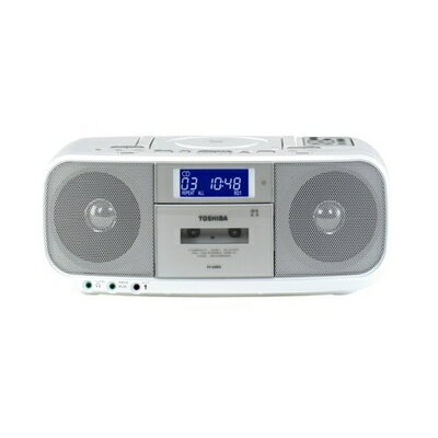 【中古】 TOSHIBA CDラジオカセットレコーダー CUTEBEAT ホワイト TY-CDK5(W)