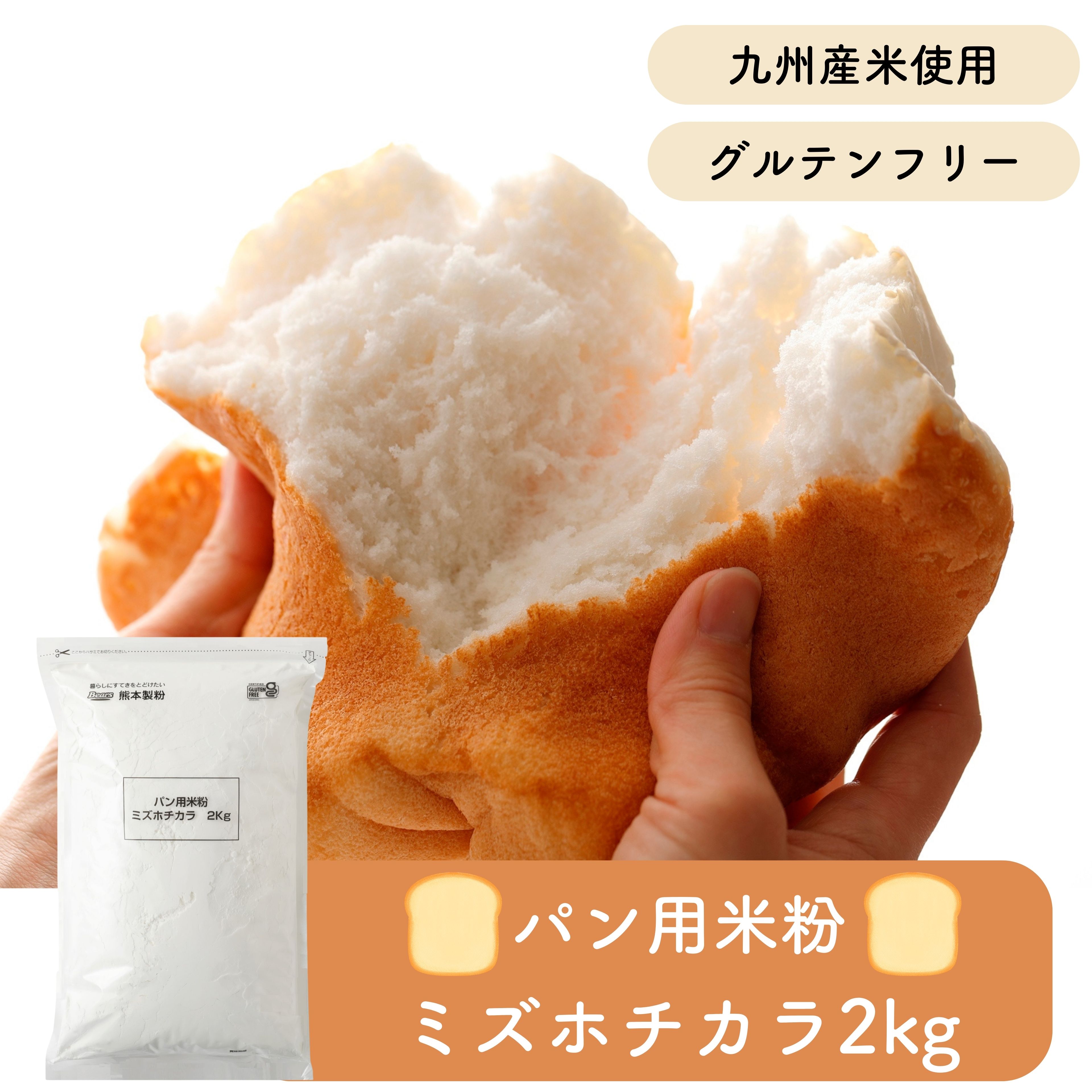 米粉 パン用 ミズホチカラ 2Kg | グル