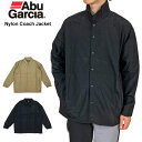 AbuGarcia アブガルシア ナイロンコーチジャケット アウトドア フィッシング タウンユース スポーツ キャンプ 薄手 ウィンドシェル ボタン留め ビンテージ調 ワッシャー デイリー Nylon Coach Jacket 24SAB-002