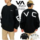 RVCA ルーカ FAKE RVCA CREW トレーナー 2023年秋冬モデル ビックシルエット クルースウェット メンズ レディース トレーナー ストリート サーフ スケートボート オーバーサイズ スポーツ アクティブ ロゴ 人気 プレゼント BD042150