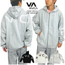 【SALE★30%OFF】【送料無料】【2023秋冬新作】RVCA ルーカ FAKE RVCA ZIP HOODIE パーカー メンズ レディース ジップアップ フーディー ストリート サーフ スケートボート オーバーサイズ ビックシルエット スポーツ アクティブ ロゴ 人気 プレゼント BD042157